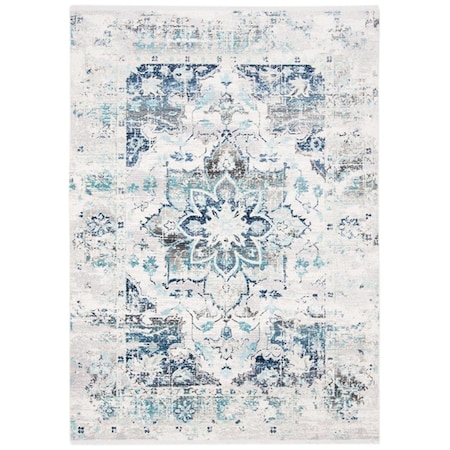 Safavieh 4 x 6 ft. Aria Rectangle Power Loomed Area Rug Cream & Grey ARA739A-4